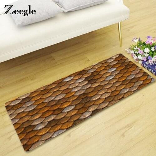 Zeegle Door Mat Floor Mat Non-slip Kitchen Carpet Absorbent Bathroom Bath Rug Child Bedroom Absorbent Carpet