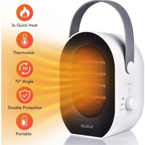 Electric Heater For Home Car Air Heater Hand Warmer 3s Quick Heating Fans Portable Induction Thermal Blower Desktop Mini Heaters