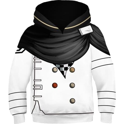 Danganronpa V3 Hoodies Sweatshirts Kokichi Oma Cosplay Sweatshirt Kids Children Casual Streetwear Pullover