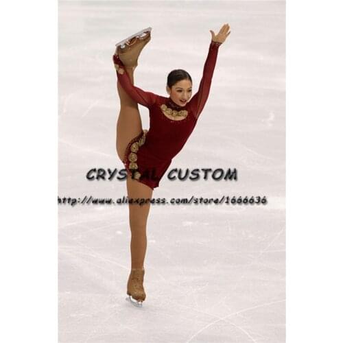 Custom Made to Fit Ice Skating Dresses Graceful New Brand Figure Skating Dresses For Competition DR4244