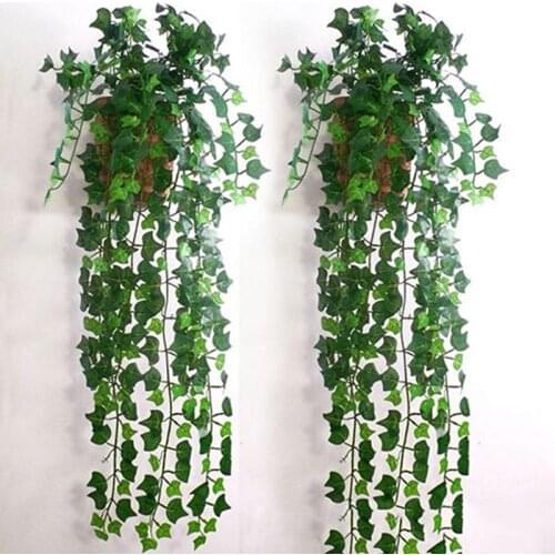 Piece High Quality Artificial Ivy Leaf Garland Plants Vine Fake Foliage Flowers Home decor Approx 2.5m