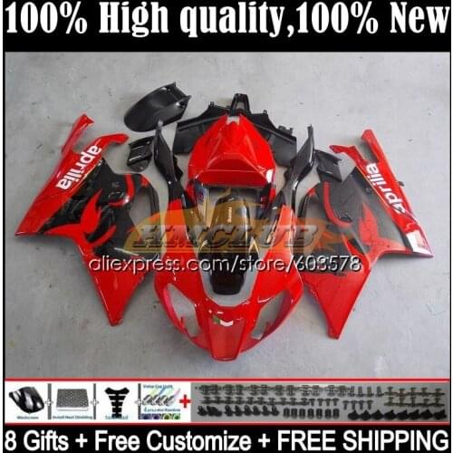 Kit For Aprilia Mille RSV 1000 R RR RSV1000RR 53CL.4 RSV1000R 1000R 2003 2004 2005 2006 RSV1000 03 04 05 06 Fairing Factory red