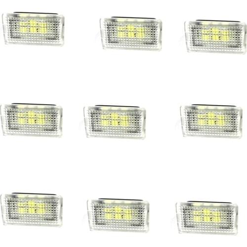 AL21 -9Pcs LED Light Bulbs Kit Trunk Frunk Light for Tesla Model 3 S X Ultra Bright Easy Plug Replacement LED Interior Lamp