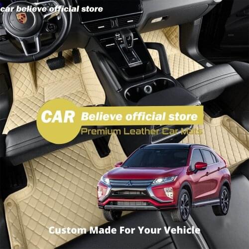 High quality Leather Car Floor mats For Mitsubishi Eclipse Cross 2017 2018 2019 2020 Carpets Rugs Pads Accessories