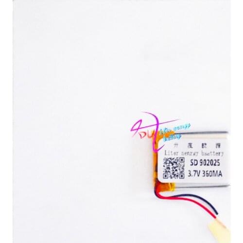 Liter energy battery 902025 3.7V 380mAh 092025 PLIB polymer lithium ion / Li-ion battery for mp4 mp3