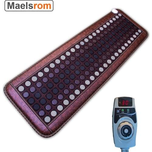 Far Infrared Heating Pads Natural Jade Tourmaline Stones Heating Mats for Pain Relief with Smart Controller Adjustable Temp