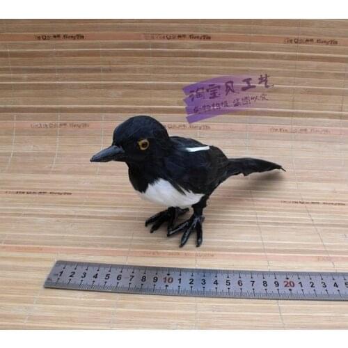 New simulation Magpie toy plastic & furs Magpie bird gift about 25x8x13cm 2449