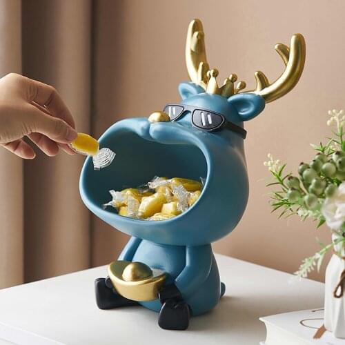 Deer Storage Box Home Storage Organization Jewelry Storage Snack Container Bedroom Living Room Desk Decor Makeup Organizer