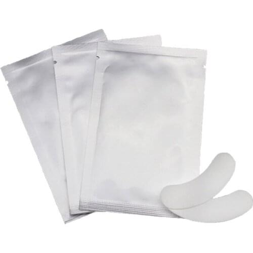50/100 Pairs Eyelash Extension Patches Lash Pad Gel Patch False Eyelashes Stickers Eye Pads for Eyelash Extension Eyepads