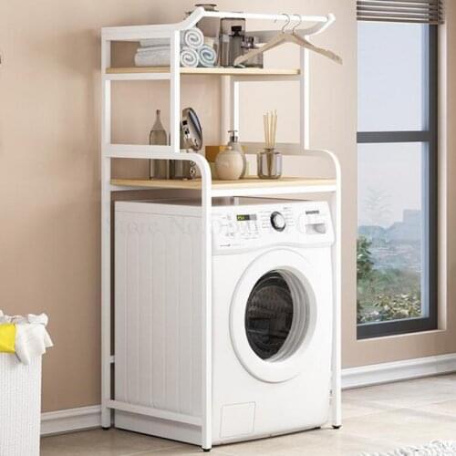 Washing Machine Shelf Landing Balcony Roller Type General Purpose Washing Machine Shelf Toilet Multifunctional Shelf