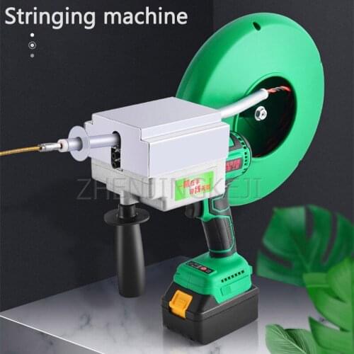 Lithium Battery Charging Threading Machine 40m/min Fully Automatic Electrician Electric Threader Equipment Pull Wire Lead Tools