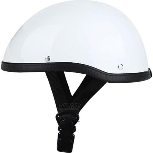 Retro Motorcycle Helmet Motorbike Half Face Helmet Vintage Moto Crash Helmet Cascos Moto Riding Scooter Cruiser Chopper Summer