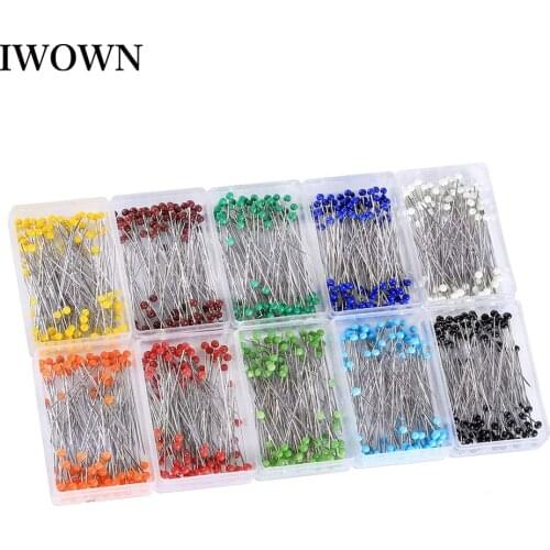 100Pcs Pearl Ball Head Sewing Pins 38mm Push Pin Straight Quilting Pins for Dressmaking Jewelry Decoration DIY Sewing Tools