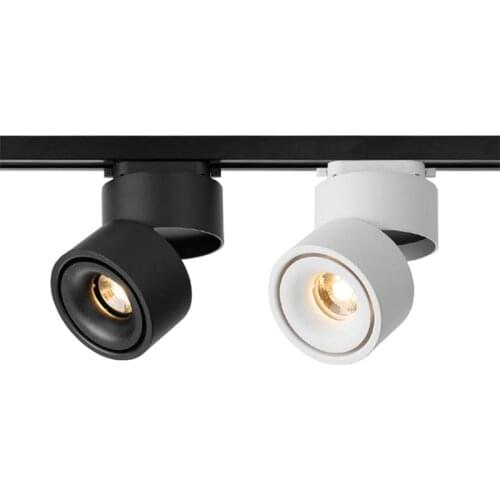 Foldable COB track light 7W 10W 12W 15W track spot light ceiling-mounted track light decorative shop clothing Store