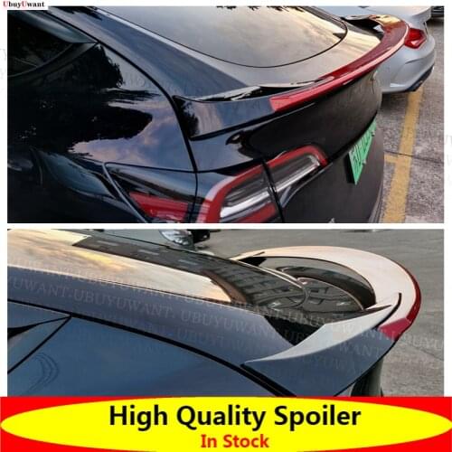 For Tesla Model Y Car Trunk Wing Spoilers For Tesla Model Y 2020-Up Accessories Spoiler UNPAINTED / CARBON COLOR / Glossy Glossy
