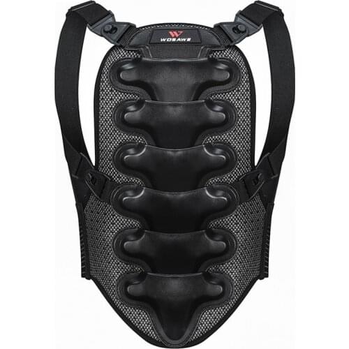 WOSAWE Bicycle Roller Skating Body Spine Cycling Support Protector Motorcycle Racing Sports Back Protective Gear Shell Pads