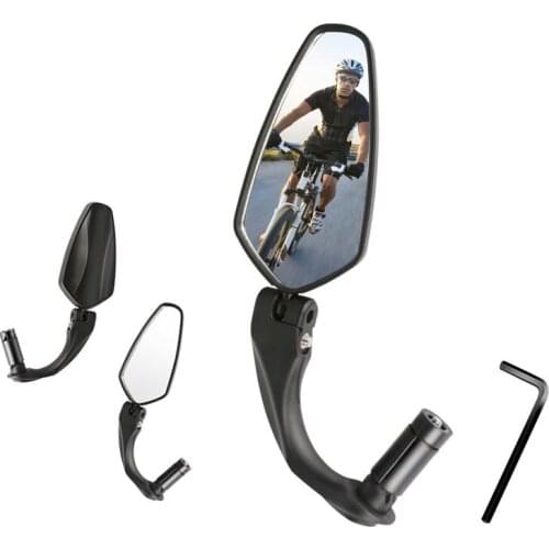 2PCS Bicycle Rearview Mirror 360 All-Round Adjustable HD View Field Easily Install Handlebar Plug Mirror For 16- 22mm