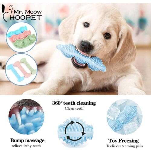 Hoopet Dog Chew Toy Pet Teeth Healthy Cleaning Teddy Chihuahua Small Dog Tooth Brush Puppy Puzzle Toys Teeth Cleaning Toy