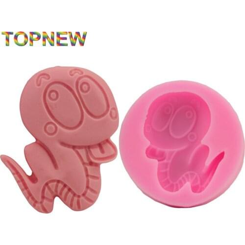 Zodiac Theme Of Snake Styling Silicone Mold DIY Cake Baking Tools Candy Jelly Fondant Chocolate SugarCraft Mould 1880