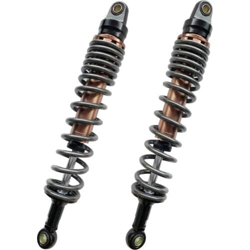 1pair 15.75 " 400MM 8MM Spring Motorcycle Shock Absorbers for Honda Yamaha Suzuki Kawasaki KTM Dirt bikes Gokart ATV Titanium