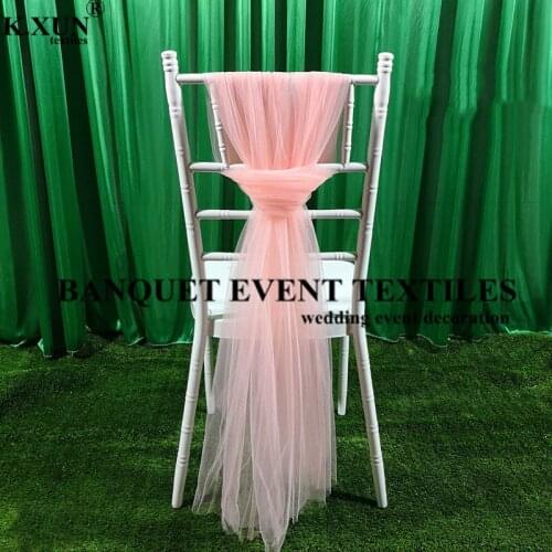 25 50 100pcs Out Wedding Tutu Organza Chiavari Chair Cap Hood Cover For Banquet Event Party Decoration