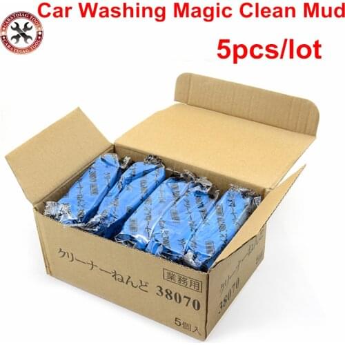 5PCS/BOX Car Washing Magic Clean Mud 3-M 180g Blue Clay Bar Magic Remove Sludge Car Detailing Brush Wash Cleaner Car Care Tools