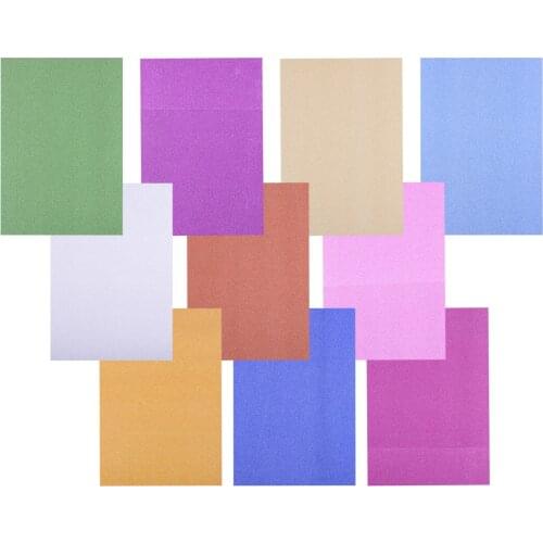 10Pcs Glitter Shiny Sparkling Scrapbooking Paper Art Sheets DIY Craft Lucky Bird Boat Animal Star Thickness 0.3mm