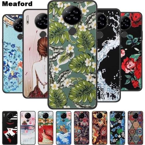 3D Emboss Flower Case For Blackview A80 Cover Cute Relief Case For Blackview A80 Pro A80S Case for Blackview A80 Plus A 80 Coque