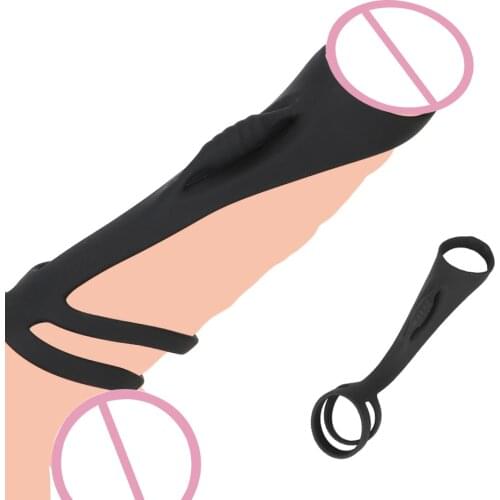 Elastic Penis Ring Delay Ejaculation Cock Stretcher Sex Toys For Men Couples Tools Male Masturbator Machine Women G Spot Massage