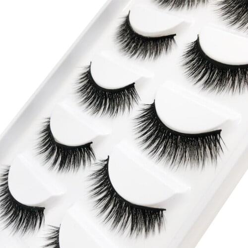 Flash girl wispy and long 032 100% handmade 5pais 3D mink Eyelashes wispy false Eyelashes