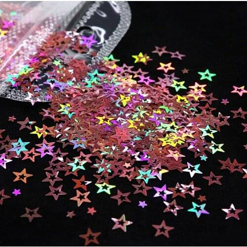 Stars Holographic Chunky Glitter Sequins UV Resin Epoxy Mold Fillings Fillers DIY Jewelry Making Nail Beauty Crafts Decorations