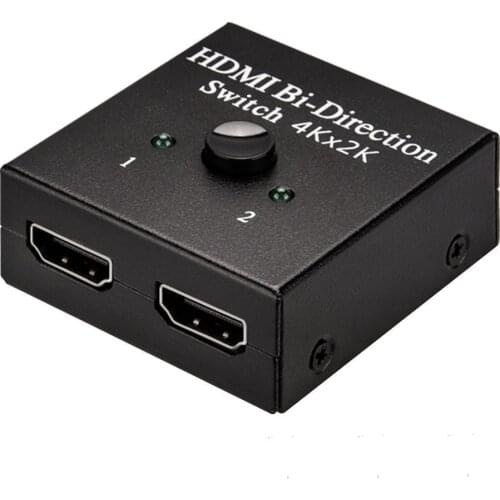OULLX HDMI Splitter 4K Switch KVM Bi-Direction 1x2/2x1 Adapter HDMI Switcher 2 in 1 out for PS5/4/3 XBox TV Box Computer Monitor