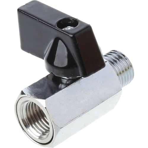 Brass Mini Ball Valve 1/4 Inch BSP Male to Female Air Compressor Control Mayitr For Air Oil Water