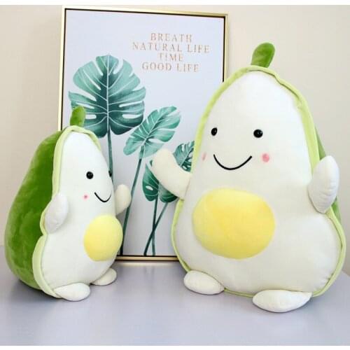 Cartoon Avocado Stuffed Plush Toy Soft Baby Comfort Doll Lovers Gift Children Present Baby Room Decor Children Photography Props