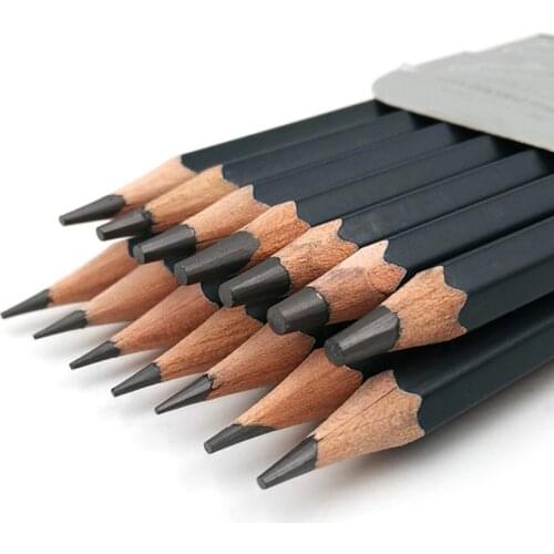 14 pcs/set Professional Sketch Drawing Pencil Set HB 2B 6H 4H 2H 3B 4B 5B 6B 10B 12B 1B Painting Pencils Stationery