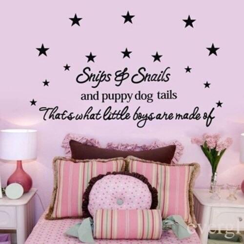 Star Letter Wall Sticker Removable Beautiful Flash Wallpaper Mural Kindergarten Children Room Home Decoration