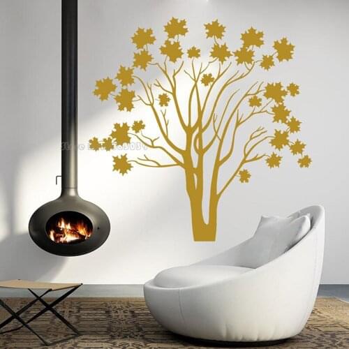 Wall Decals Nature Trees Maple Tree Forest Plants Vinyl Wall Stickers Décor Bedroom Living Room Nursery Murals Decoration LL2625