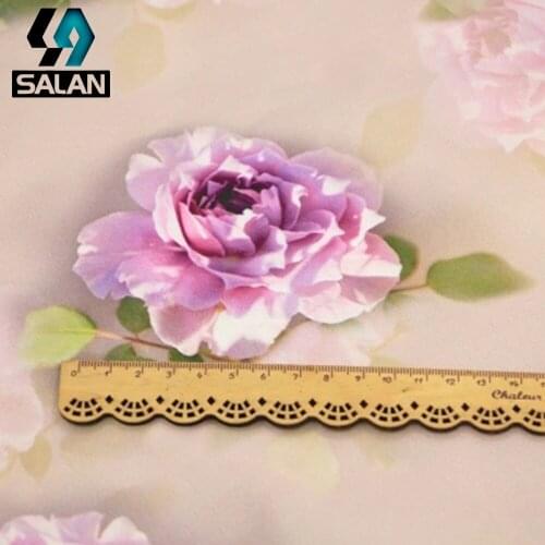 New exquisite rose imitation silky yarn imitation silk cloth dress dress cheongsam fabric DIY handmade Chinese clothing fabric a