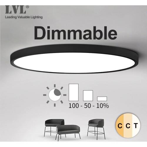 LED Ceiling Light Dimmable 36W 45W 220V With Preset 2800K 4000K 5000K For Bedroom Livingroom Bathroom Modern Ceiling Lamp