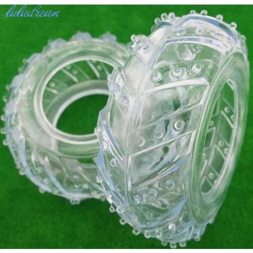 Transparent rubber wheel off-road vehicle tire for diy car model part
