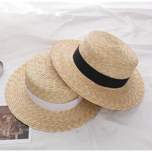 2019 Summer Women Wide Brim Straw Hat Fashion Chapeau Paille Lady Sun Hats Boater Wheat Panama Beach Hats Chapeu Feminino Caps