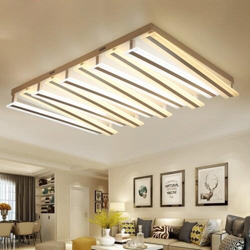 Post modern living room light rectangular simple atmosphere home bedroom lights creative lobby led ceiling lamp led lighting