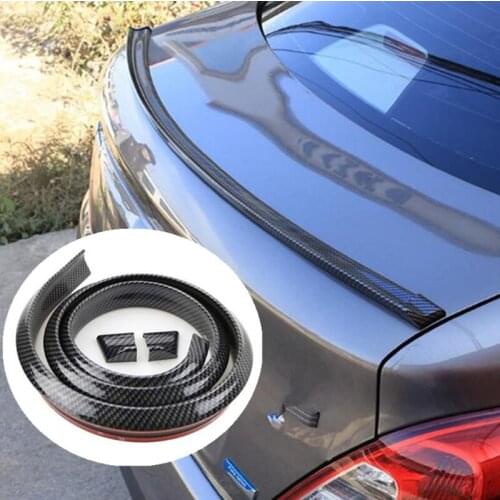 Universal Car spoiler 5D Carbon Fiber DIY Refit spoiler For Seat Ibiza Leon Toledo Arosa Alhambra Exeo Supercopa Mii Altea