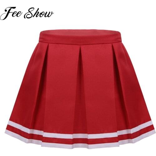 Girls Skirts for Teenagers School Uniform Tutu Skirts Pleated Side Zipper Closure Cheerlearding Skirt Fashion Children Clothing