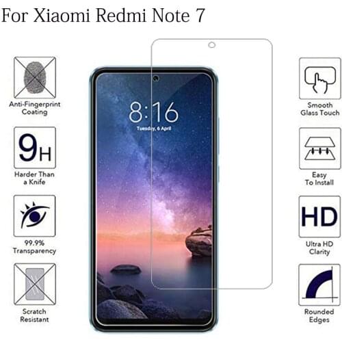 Tempered Phone Glass For Xiaomi Redmi Note 7 Full Cover Anti Glare Anti Blue-ray Screen Protector For Redmi Note7 Full Glue Film