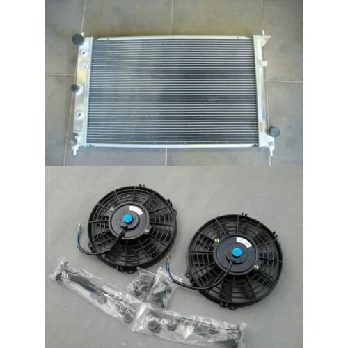 Hot Selling Aluminum Radiator & Fan For Ford BA BF Falcon V8 XR8 XR6 TURBO and 2 sets Factory Price