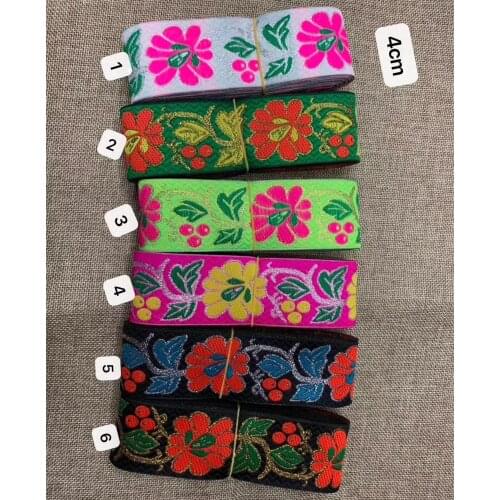 4cm nation style jacquard ribbon,XERY191202N