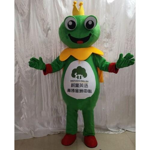 Frog Mascot Costume Cartoon Character Plush Mascot Costumes for Christmas Adult Suit Advertising Events Can Add Logo
