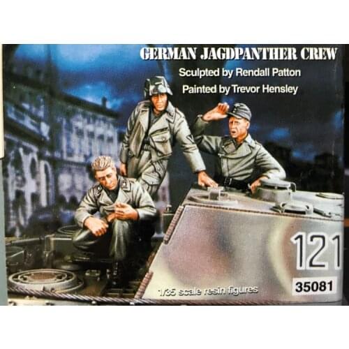 1/35 Scale German JAGDPANTHER Tank Sniper CREW 3 People WWII Miniatures Unpainted Resin Model Kit Figure Free Shipping