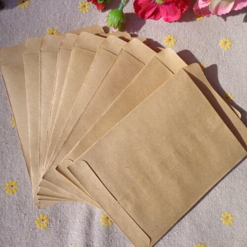 100pcs 9*12.8cm Blank Kraft Paper Bags Small Gift Package DIY Sandwich Bread Cookie Bag Wedding Birthday Party Favor Bags